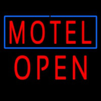 Motel Block Open Neon Sign