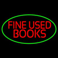 Red Fine Used Books Neon Sign