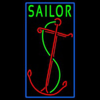 Red Sailor Logo Neon Sign