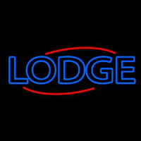 Double Stroke Lodge Neon Sign