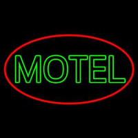 Green Motel Neon Sign