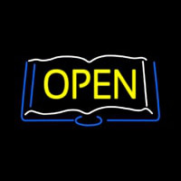 Books Open Neon Sign