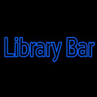 Double Stroke Library Bar Neon Sign