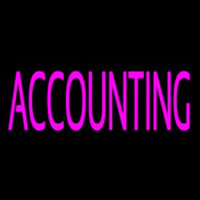 Pink Accounting Neon Sign