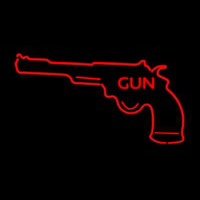 Gun With Logo Neon Sign