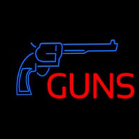 Red Guns Turquoise Logo Neon Sign