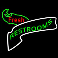 Restrooms Neon Sign